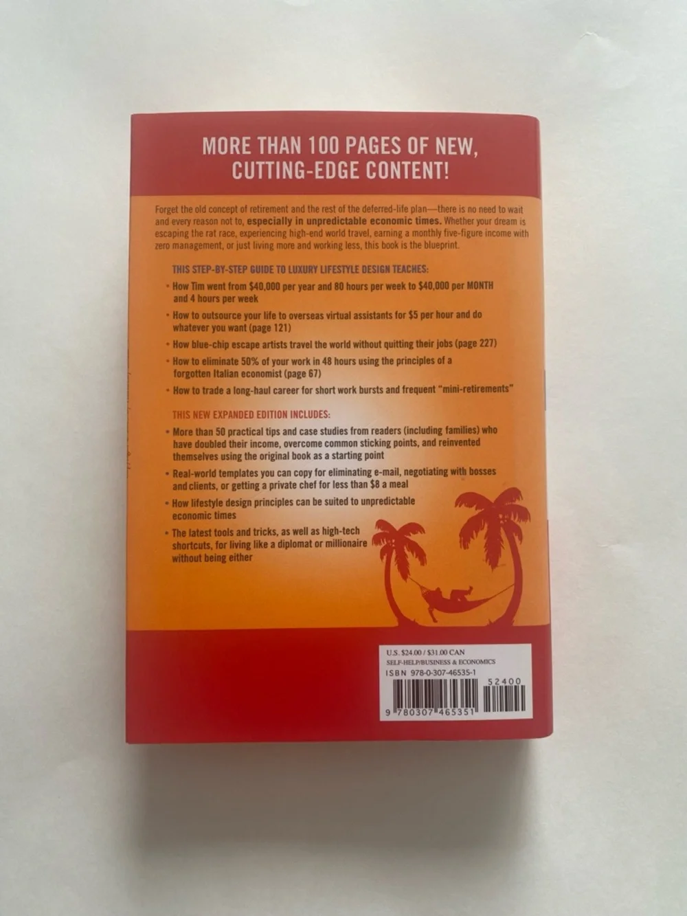 🔥3/$25🔥The 4-Hour Workweek by Timothy Ferriss - Orange/Red - Picture 2 of 5